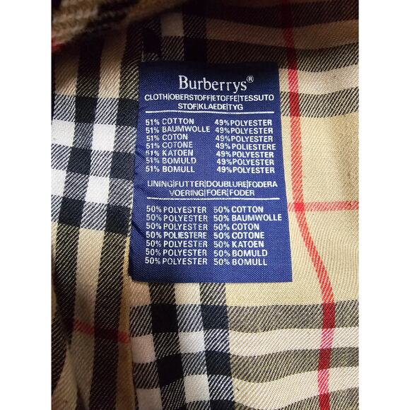 Vintage Burberrys London Burberry trench coat wool liner and collar size 50 reg - Picture 14 of 16